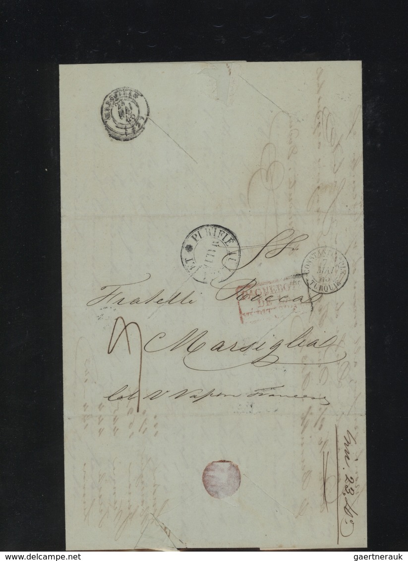 Malta: 1845/1864, Collection Of 48 Stampless Lettersheets From And (mainly) To Malta, Showing A Good - Malta