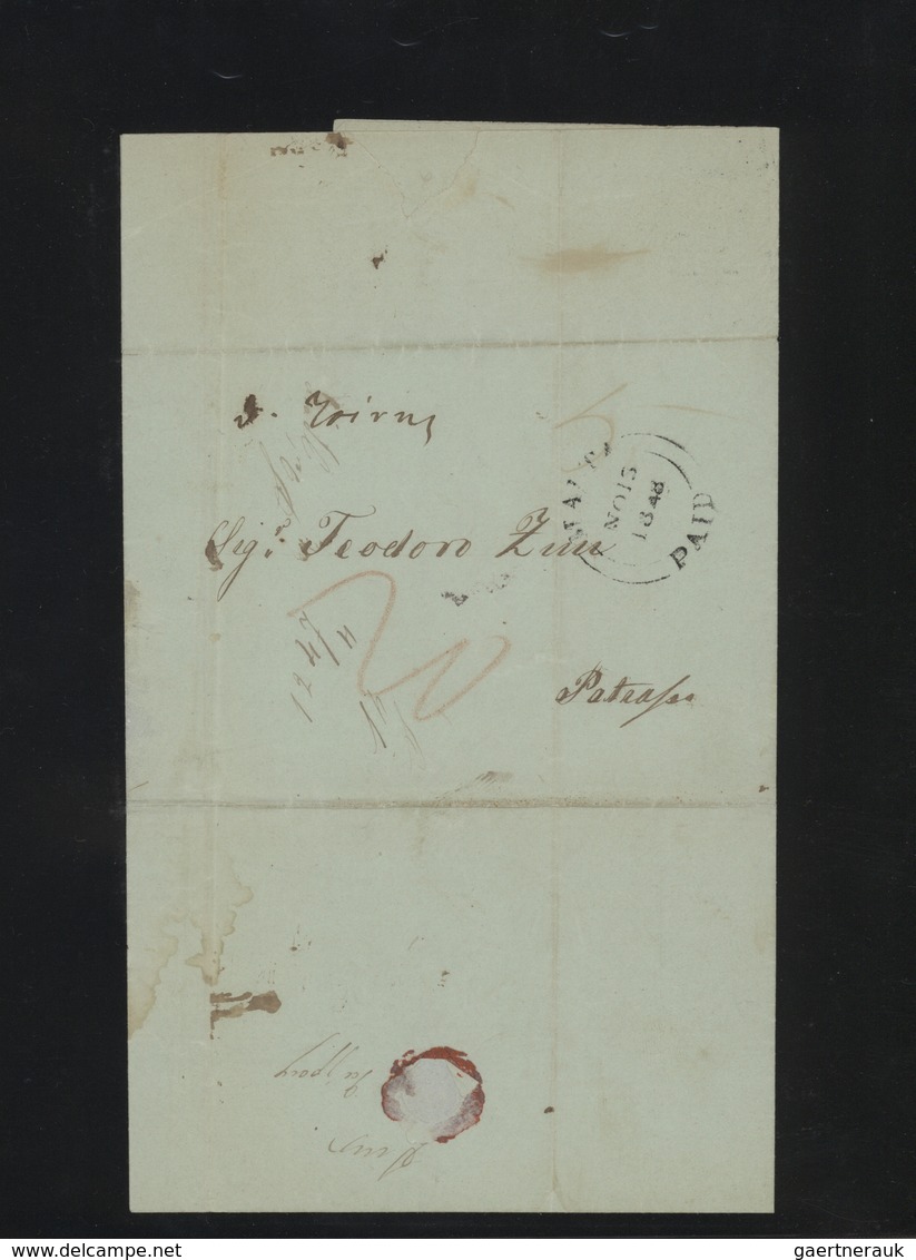 Malta: 1845/1864, Collection Of 48 Stampless Lettersheets From And (mainly) To Malta, Showing A Good - Malta
