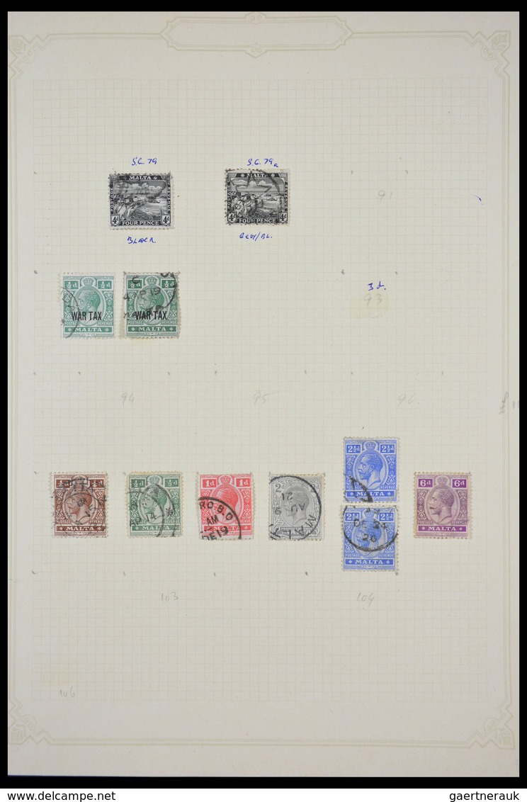 Malta: 1857-1972: Well Filled, Mint Hinged And Used, Partly Double Collection Malta 1857 (!)-1972 In - Malta