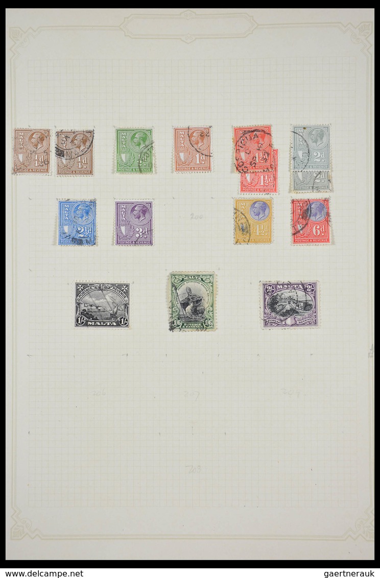 Malta: 1857-1972: Well filled, mint hinged and used, partly double collection Malta 1857 (!)-1972 in