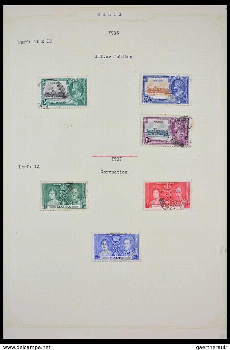 Malta: 1857-1972: Well filled, mint hinged and used, partly double collection Malta 1857 (!)-1972 in