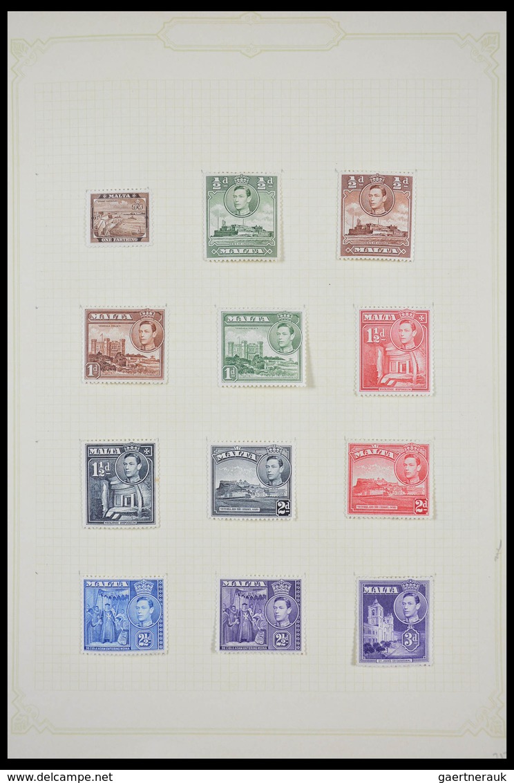 Malta: 1857-1972: Well filled, mint hinged and used, partly double collection Malta 1857 (!)-1972 in