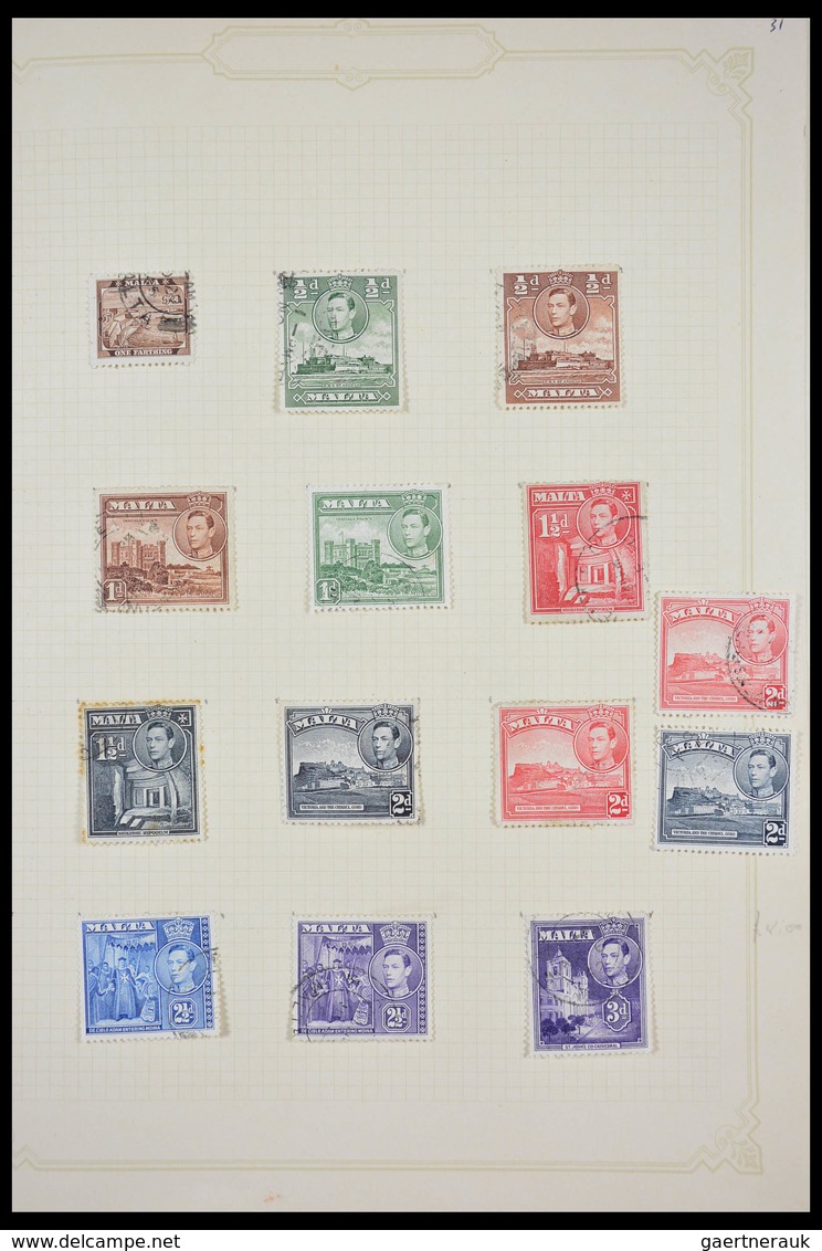 Malta: 1857-1972: Well filled, mint hinged and used, partly double collection Malta 1857 (!)-1972 in