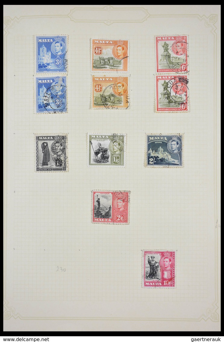 Malta: 1857-1972: Well filled, mint hinged and used, partly double collection Malta 1857 (!)-1972 in