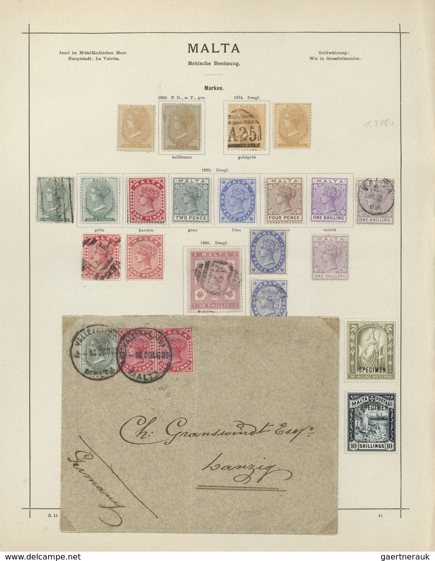 Malta: 1860-1886, Prachtsammlung Ungebraucht Oder Gestempelt, Mit Mi.Nr. 1y Ungebraucht, Ferner U.a. - Malta