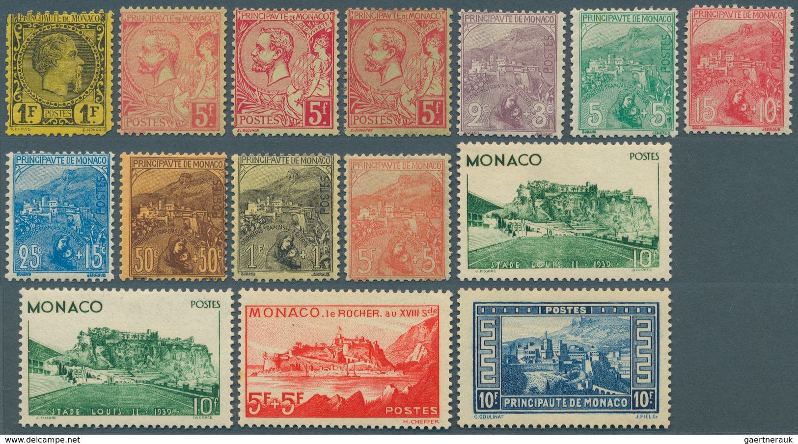 Monaco: 1885-1948, Unused/mint Never Hinged Stock On Stockcards, Tightly Inserted With Good Material - Ungebraucht