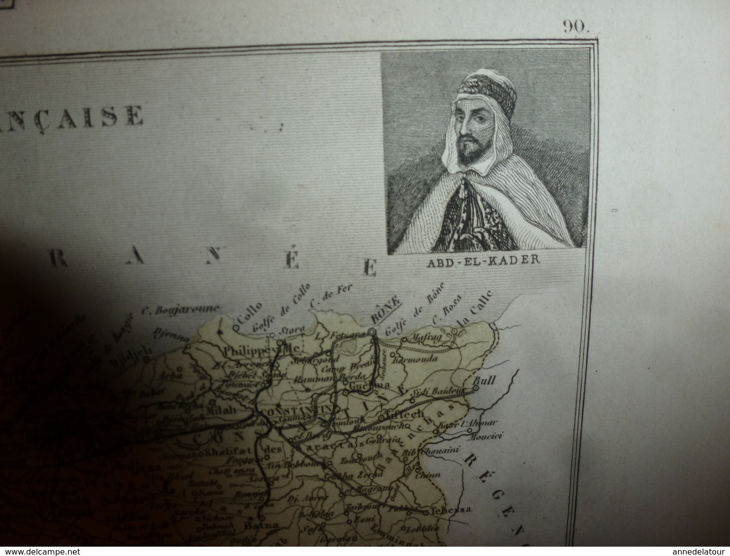 1880 ALGERIE  (Alger,Constantine,Oran,Bône,Sétif,Tlemcen,Bougie,Guelma,etc) Carte Géo-Descriptive: Edit Migeon,géograph - Cartes Géographiques