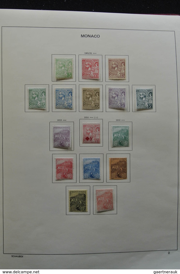 Monaco: 1885-1974: With The Exception Of Only A Few Stamps Complete, Mint Hinged Collection Monaco 1 - Ungebraucht