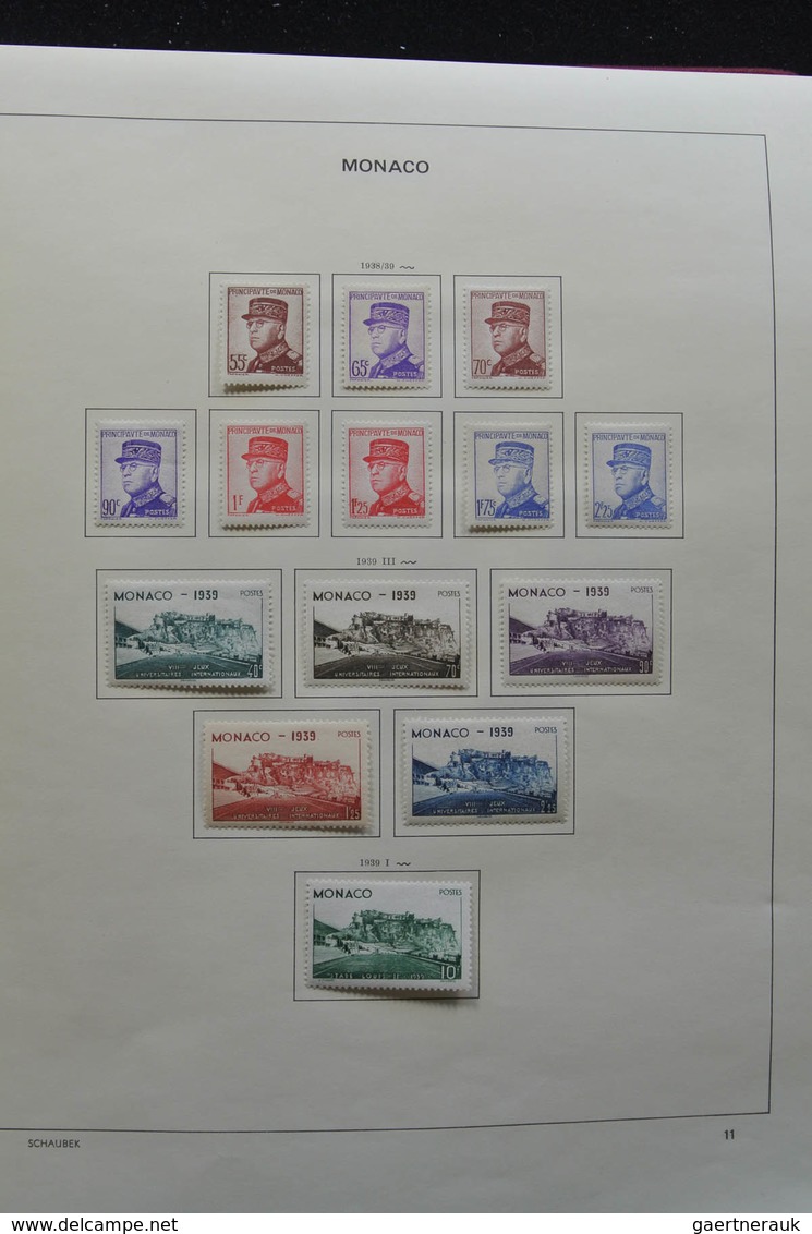 Monaco: 1885-1974: With The Exception Of Only A Few Stamps Complete, Mint Hinged Collection Monaco 1 - Ungebraucht