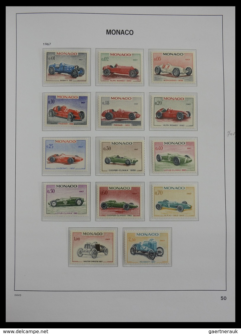 Monaco: 1885-2013: Very well filled, MNH and mint hinged collection Monaco 1885-2013 in 6 Davo luxe