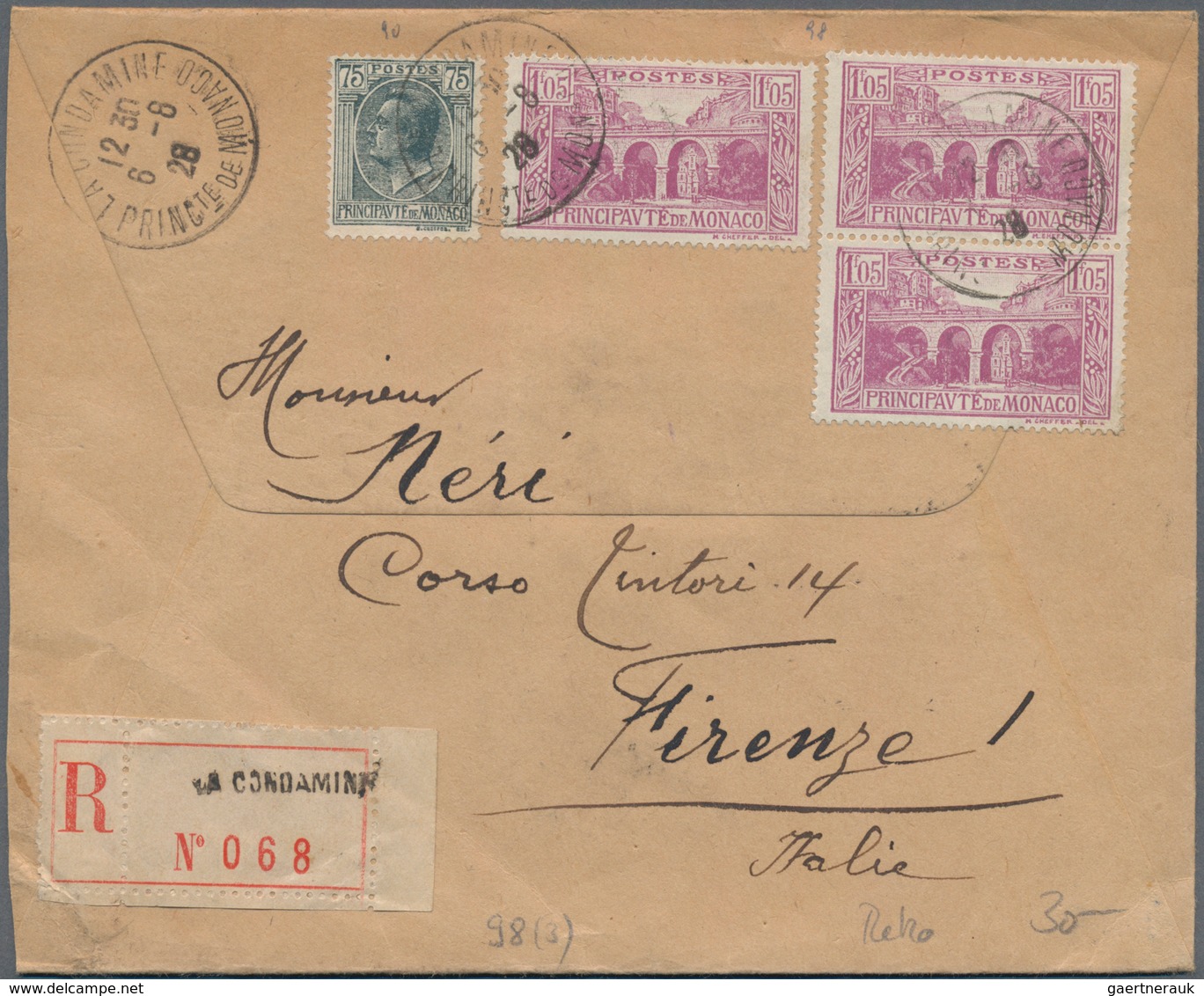 Monaco: 1889/1962, About 200 Covers Including Registered And Air Mail Mostly Pre 1945 As Well As Som - Unused Stamps