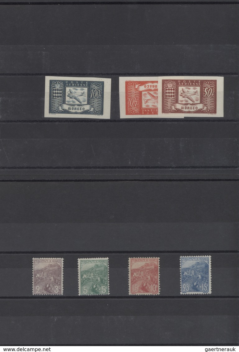 Monaco: 1919/1980 (ca.), Mint And Used Assortment On Stockcards, E.g. 1919 War Orphans Complete Set - Ungebraucht