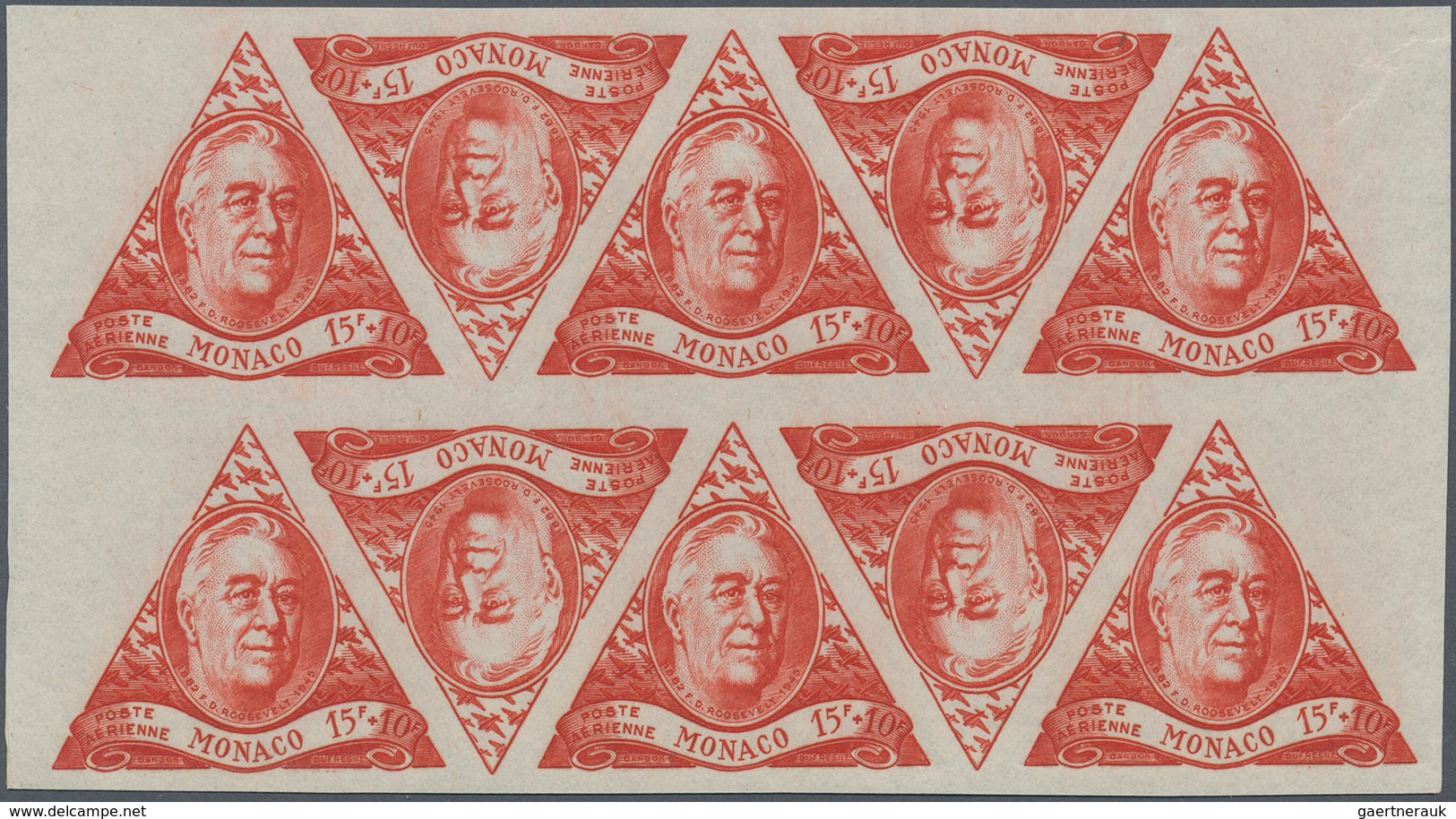 Monaco: 1926/1949 (ca.), Accumulation With Only IMPERFORATE Stamps Including Many Complete Sets In D - Ungebraucht