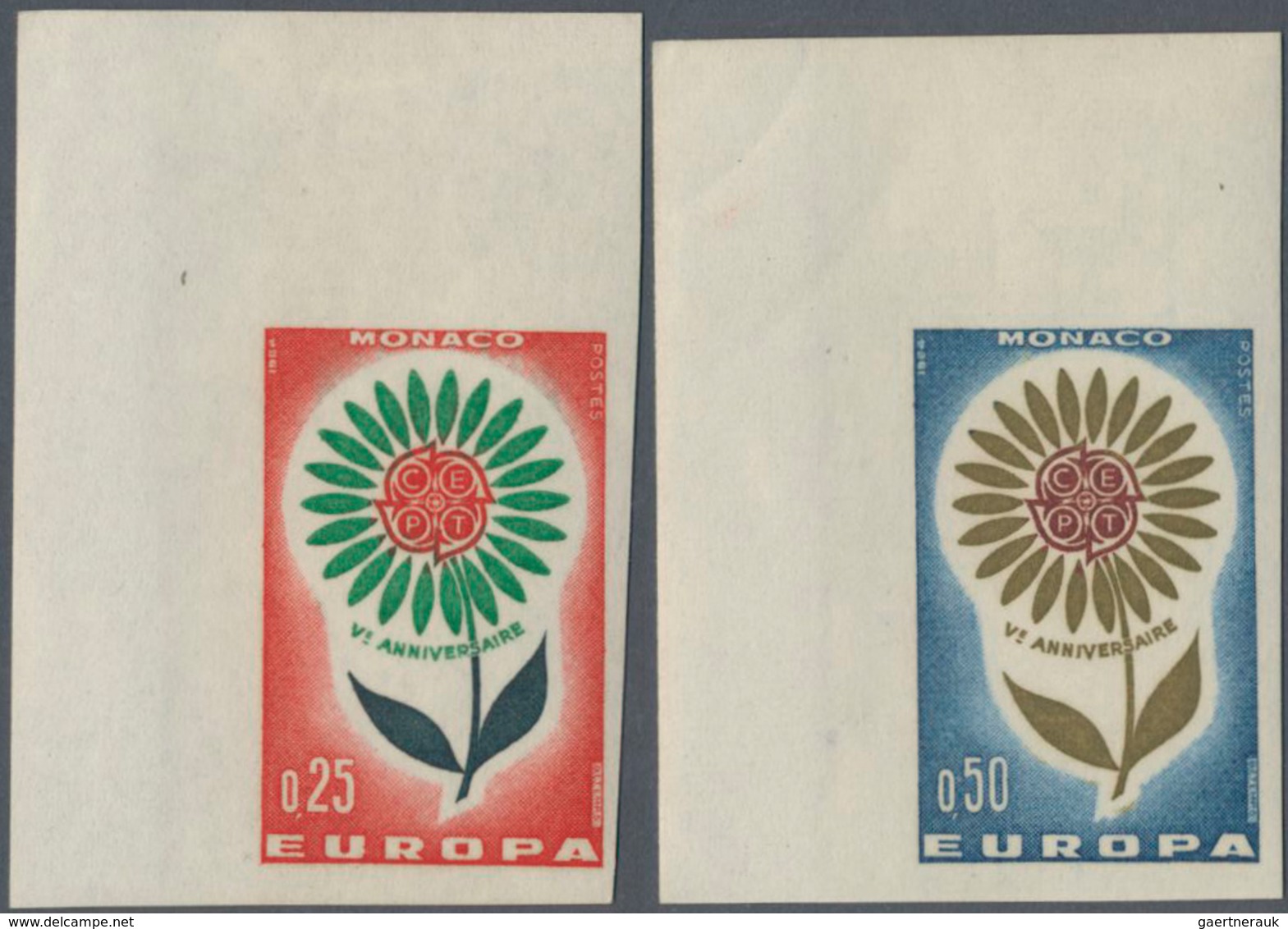 Monaco: 1946/1967, Collection Of Apprx. 100 Imperforate Stamps/imperforate Proofs, Incl. 16 Colour P - Ungebraucht