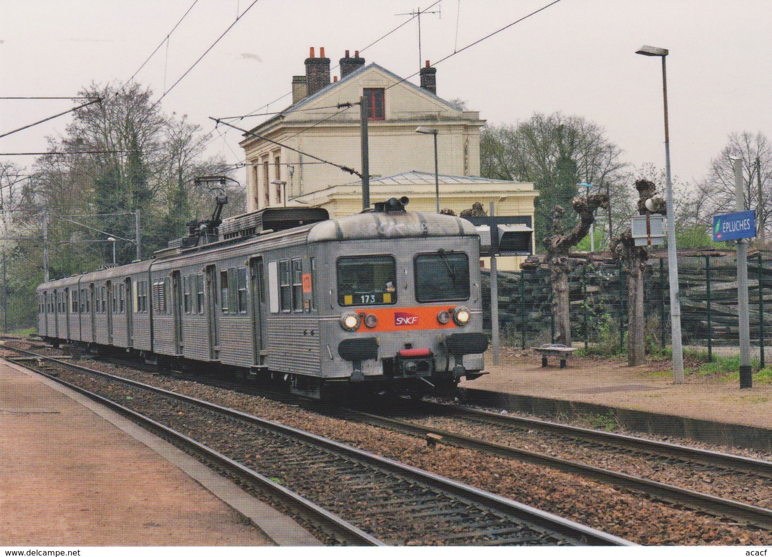 Automotrice Z 6173, En Gare D'Epluches (95) - - Stations With Trains