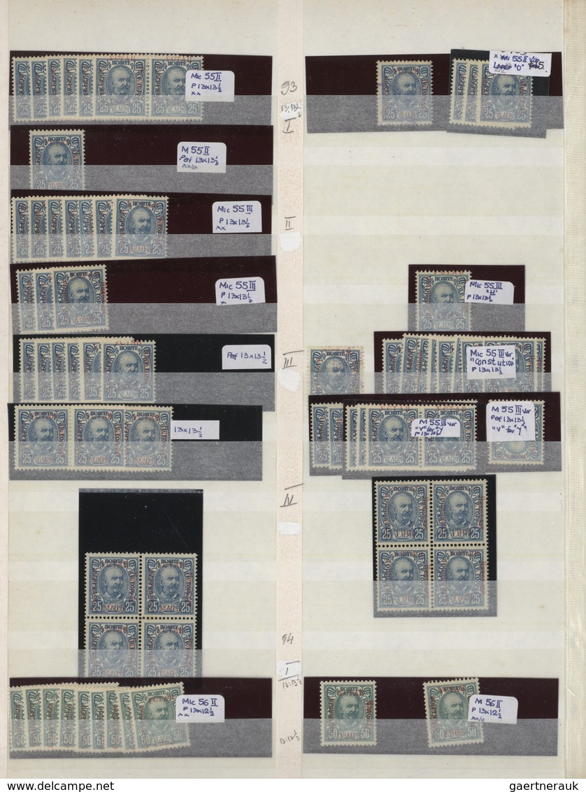 Montenegro: 1874/1913, Comprehensive Mint And Used Holding In A Thick Stockbook With Plenty Of Mater - Montenegro
