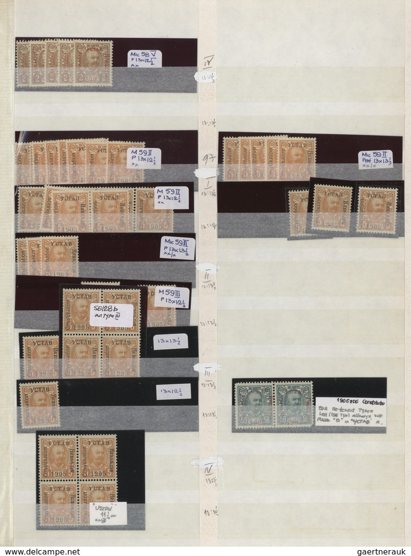 Montenegro: 1874/1913, Comprehensive Mint And Used Holding In A Thick Stockbook With Plenty Of Mater - Montenegro
