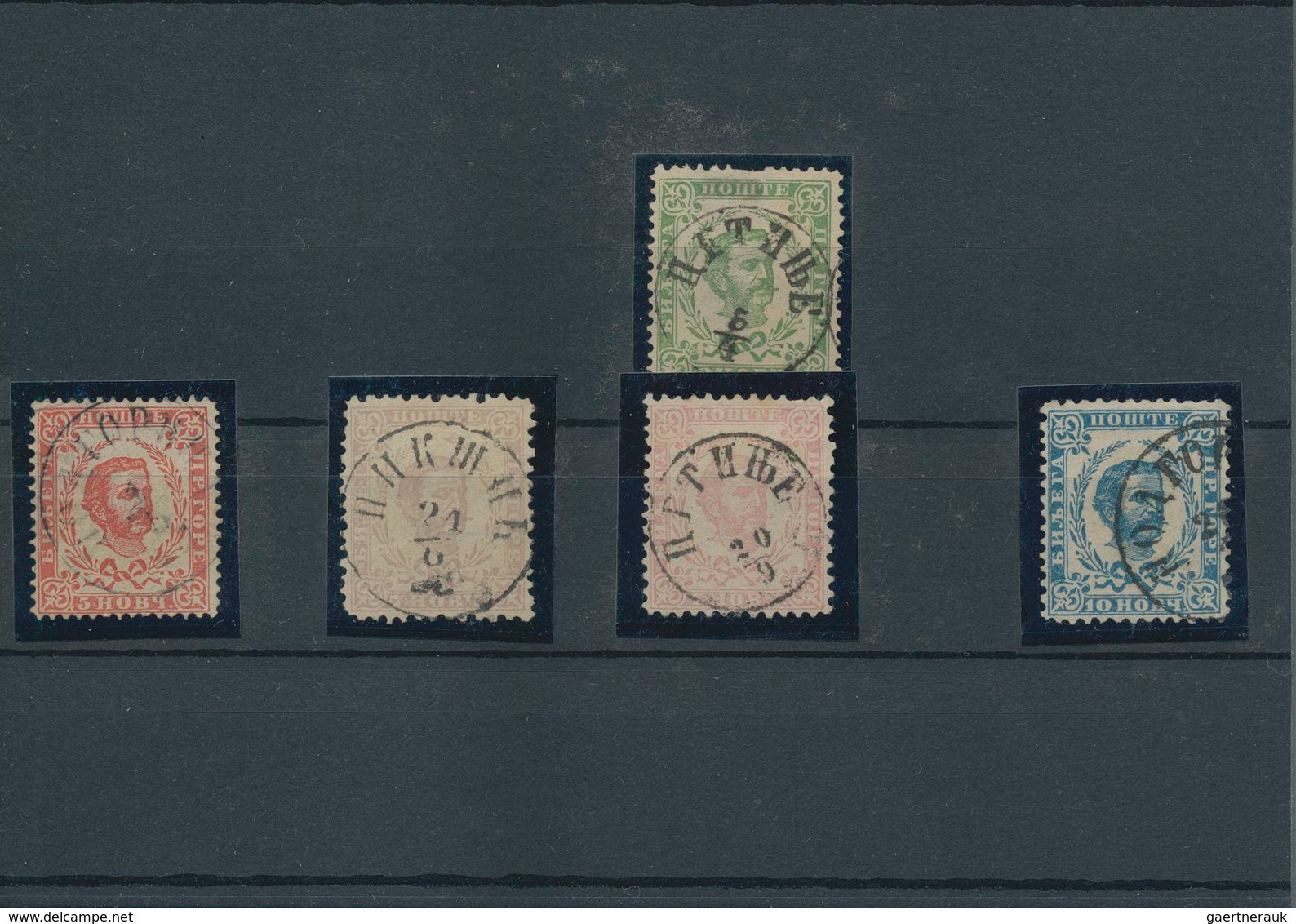 Montenegro: 1874/1913, Mint And Used Holding On Stockcards In Two Small Binders, Well Sorted Through - Montenegro