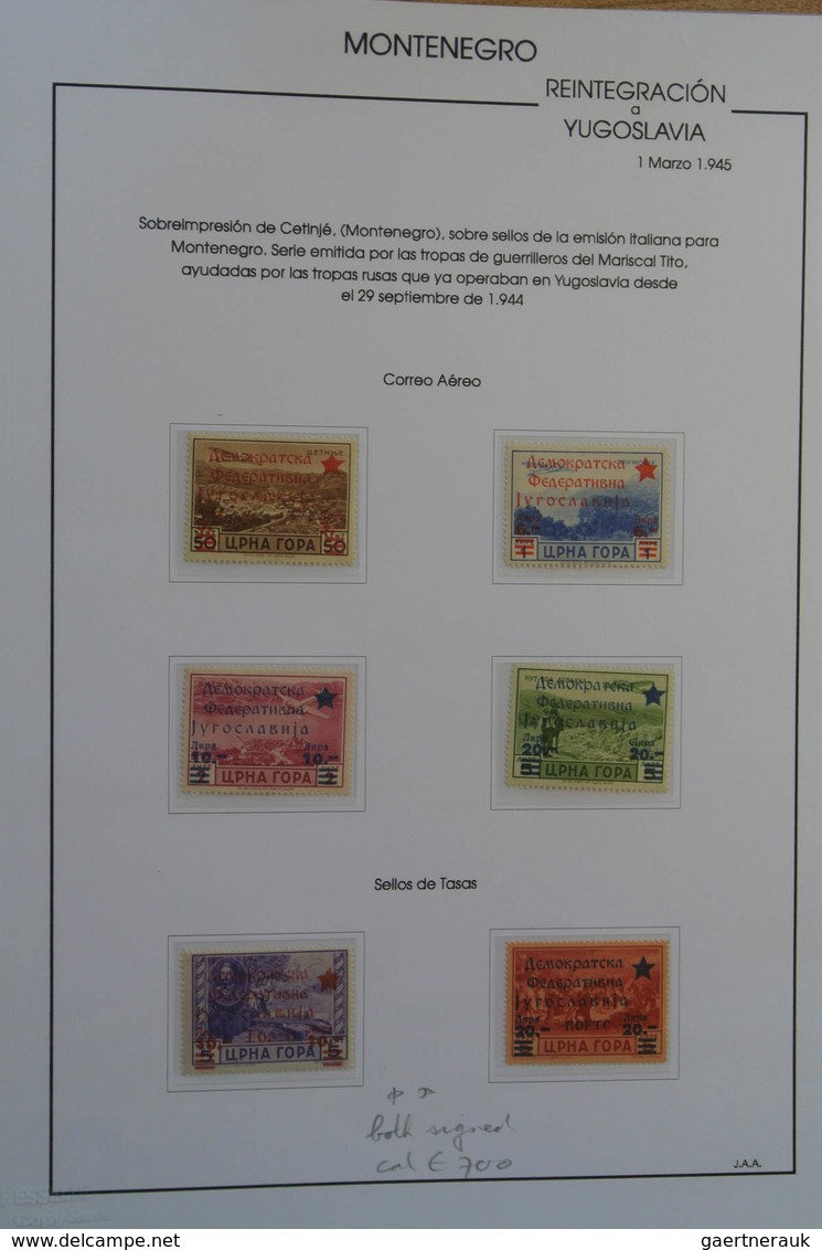 Montenegro: 1941/45: Fantastic MNH and mint hinged collection Montenegro 1941-1945 in blanc album. C