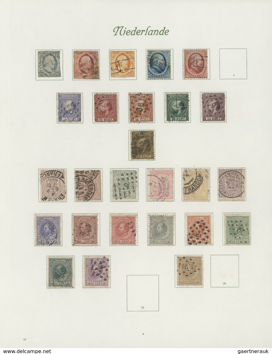 Niederlande: 1851/1983, Used Collection In Two Borek Binders, From 1st Issue And Well Collected Thro - Sonstige & Ohne Zuordnung