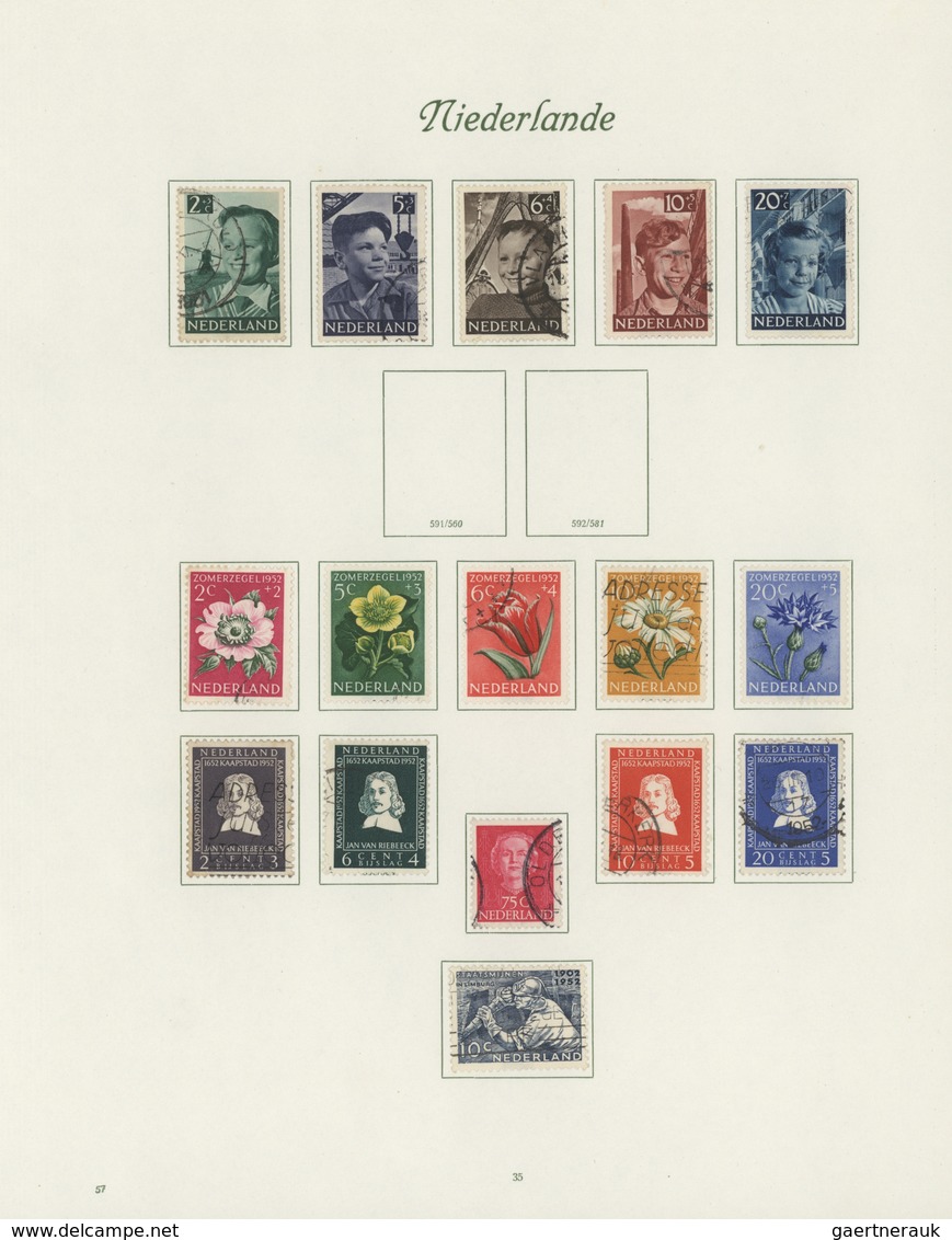 Niederlande: 1851/1983, Used Collection In Two Borek Binders, From 1st Issue And Well Collected Thro - Sonstige & Ohne Zuordnung