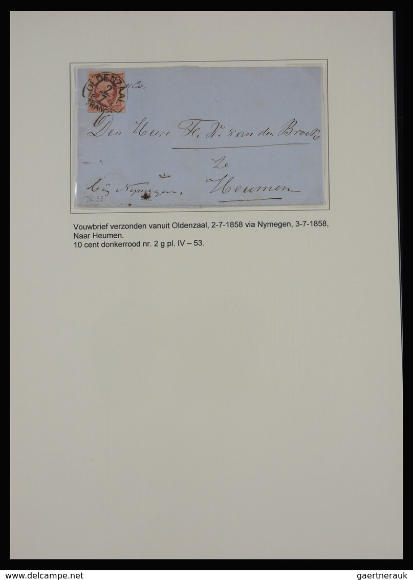 Niederlande: 1852: Nice, extensive, on color and plate specialised collection Netherlands issue 1852