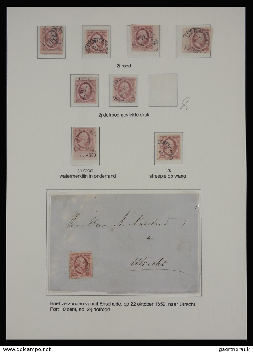 Niederlande: 1852: Nice, extensive, on color and plate specialised collection Netherlands issue 1852
