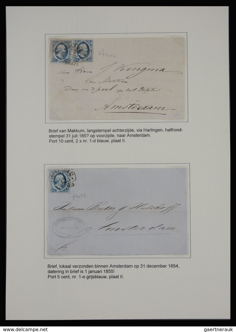 Niederlande: 1852: Nice, extensive, on color and plate specialised collection Netherlands issue 1852