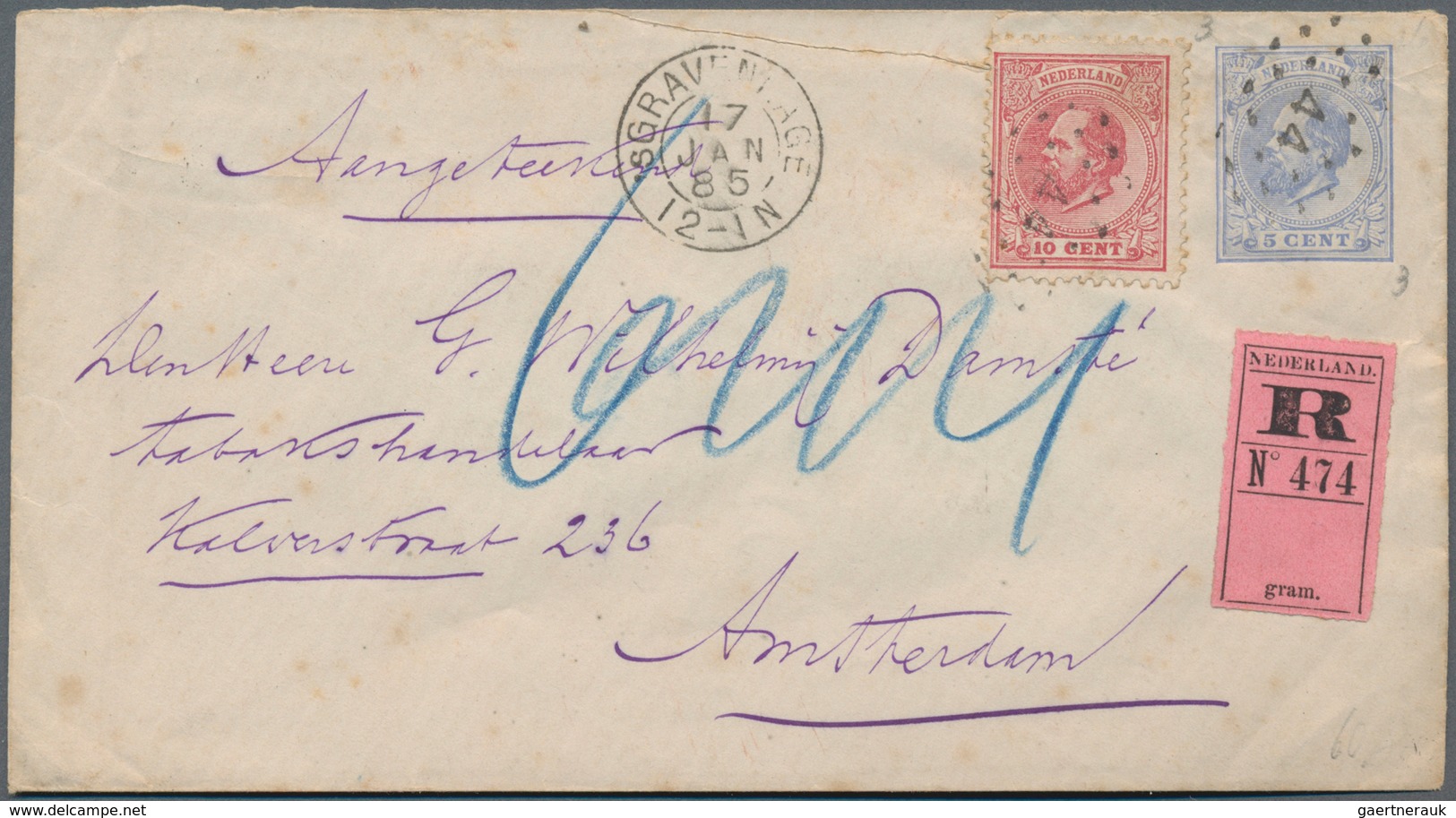 Niederlande: 1870/1970 (ca.), lot of apprx. 313 covers/cards, incl. stationeries, ppc, attractive fr