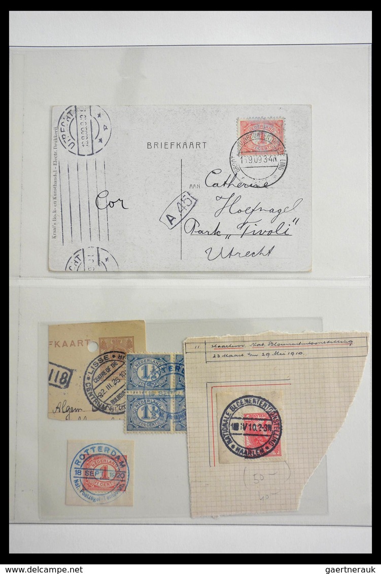 Niederlande - Stempel: 1906-1934: Nice lot commemorative cancels of the Netherlands 1906-1934 in 2 L