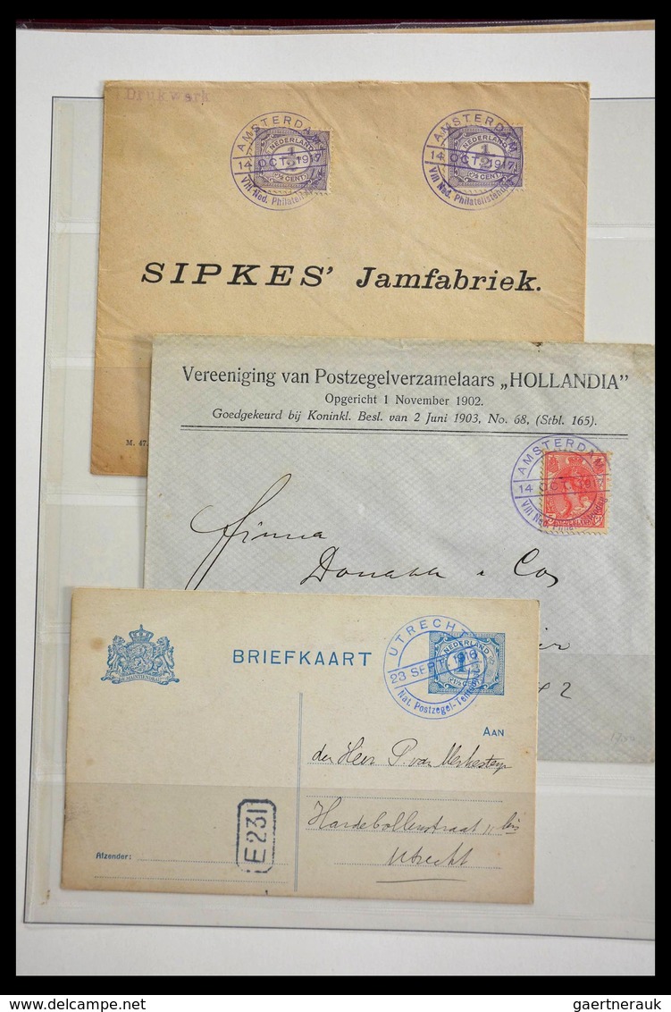 Niederlande - Stempel: 1906-1934: Nice lot commemorative cancels of the Netherlands 1906-1934 in 2 L