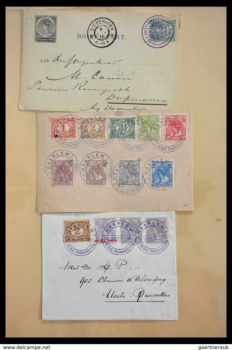 Niederlande - Stempel: 1906-1934: Nice lot commemorative cancels of the Netherlands 1906-1934 in 2 L