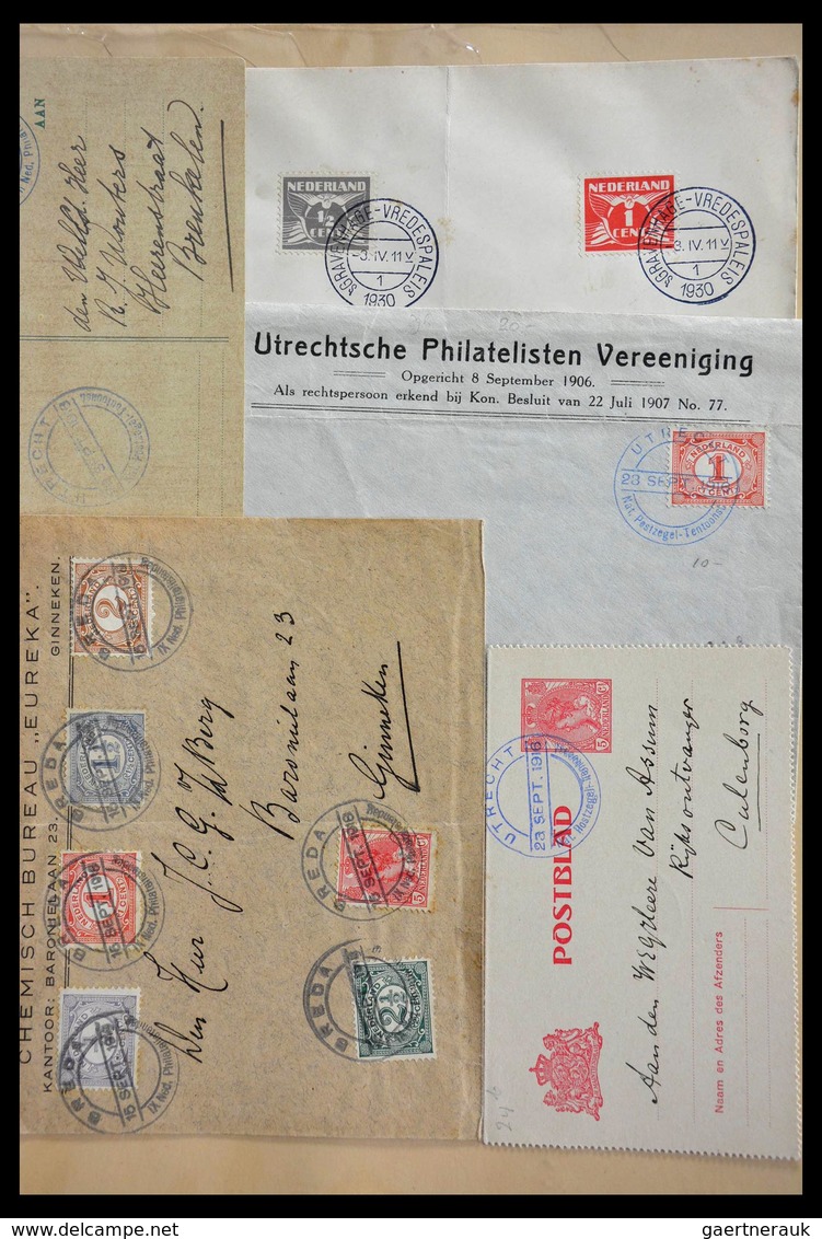 Niederlande - Stempel: 1906-1934: Nice lot commemorative cancels of the Netherlands 1906-1934 in 2 L