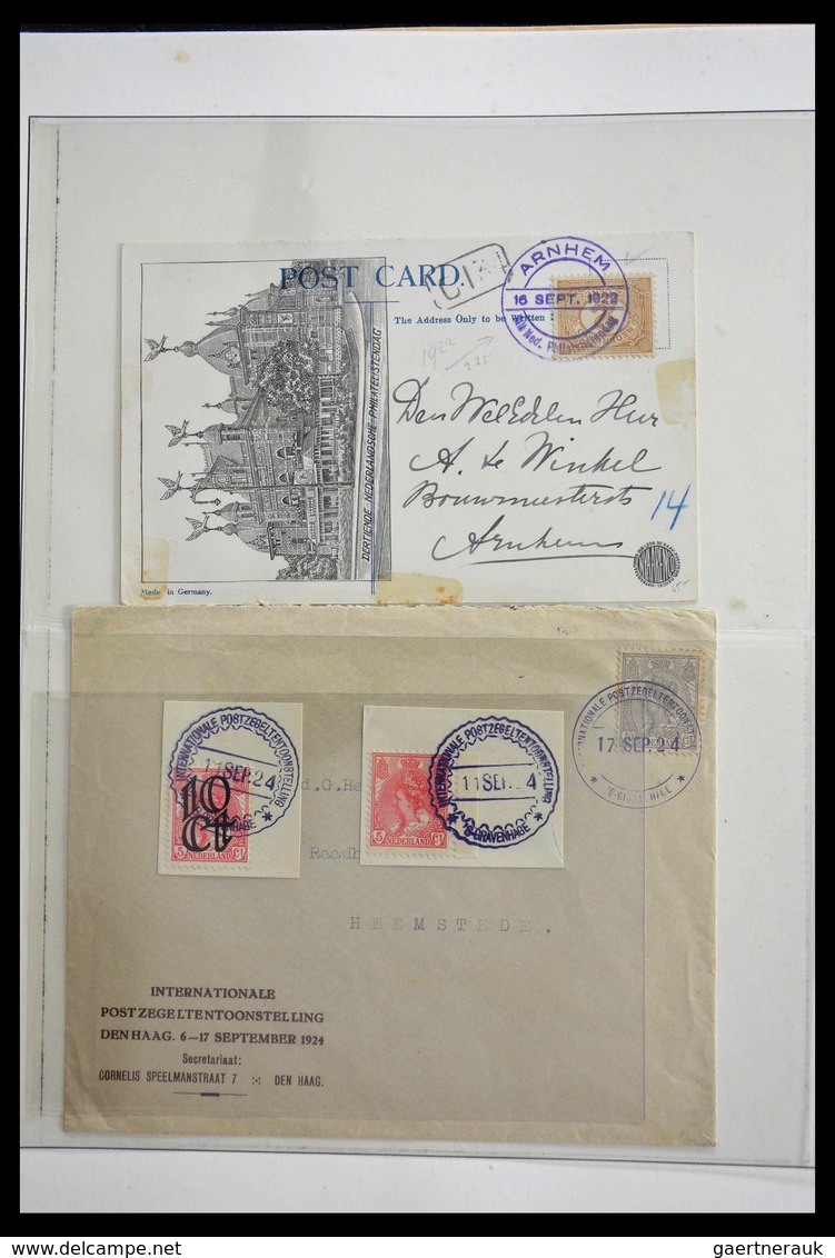 Niederlande - Stempel: 1906-1934: Nice lot commemorative cancels of the Netherlands 1906-1934 in 2 L