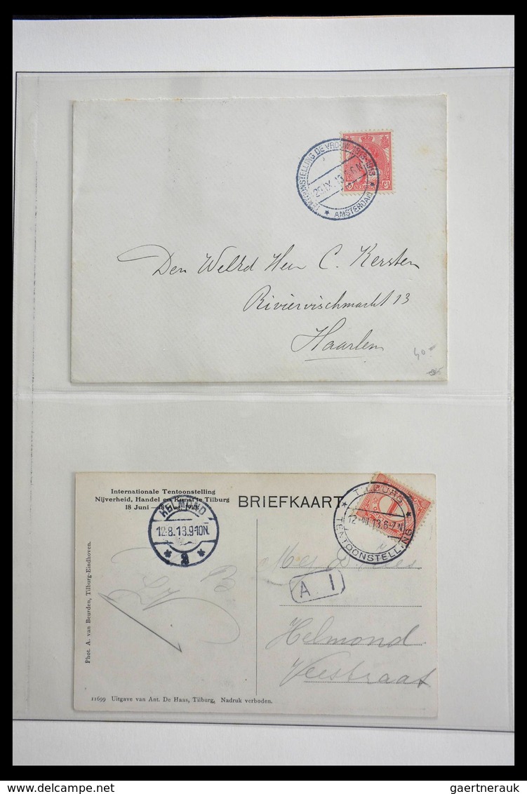 Niederlande - Stempel: 1906-1934: Nice lot commemorative cancels of the Netherlands 1906-1934 in 2 L