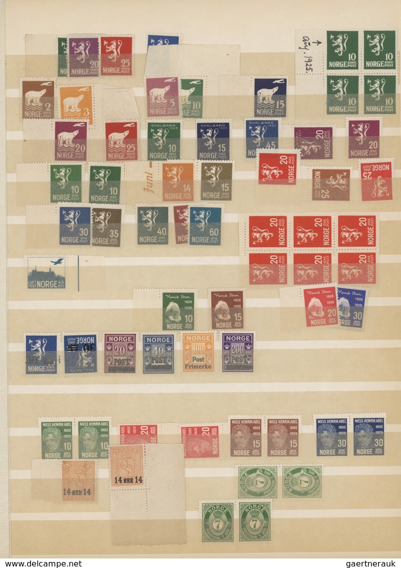 Norwegen: 1922/1964, Almost Exclusively U/m Collection/accumulation (only A Few Stamps Are Hinged - - Briefe U. Dokumente