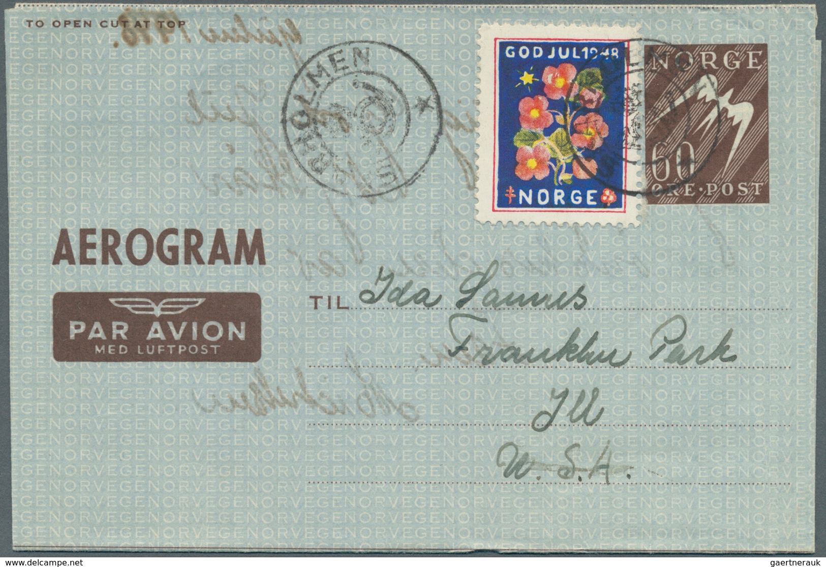 Norwegen - Ganzsachen: 1948/1985 (ca.), AEROGRAMMES: Accumulation With About 1.000 Unused And Used/C - Postal Stationery