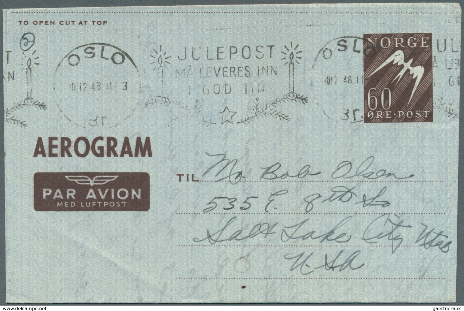 Norwegen - Ganzsachen: 1948/1985 (ca.), AEROGRAMMES: Accumulation With About 1.000 Unused And Used/C - Postal Stationery