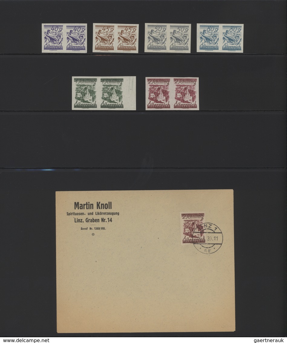 Österreich: 1850/1944, Postfrische Und Gestempelte Sammlung In 12 Alben, Dazu Neben Sehr Guten Ausga - Sammlungen