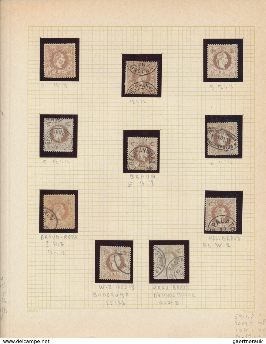 Österreich: 1850/1955, Sammlung Im Klemmbinder Auf Albenblättern, Ab Etwas Klassik Mit Besseren Wert - Sammlungen