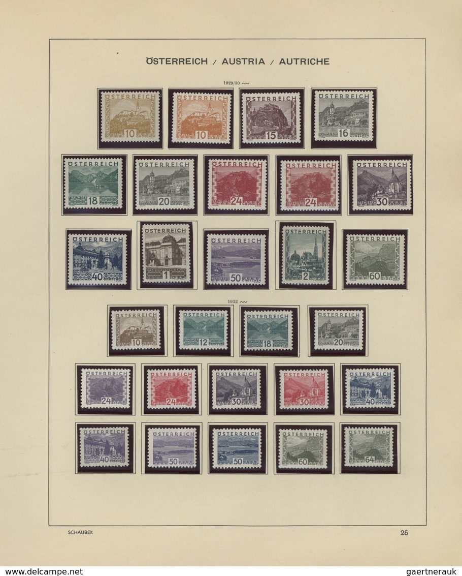 Österreich: 1850/2001, Umfassende Sammlung Im Schaubek-Vordruckalbum, Gut Ausgebaut Und Streckenweis - Sammlungen