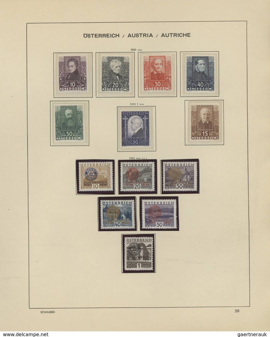 Österreich: 1850/2001, Umfassende Sammlung Im Schaubek-Vordruckalbum, Gut Ausgebaut Und Streckenweis - Sammlungen