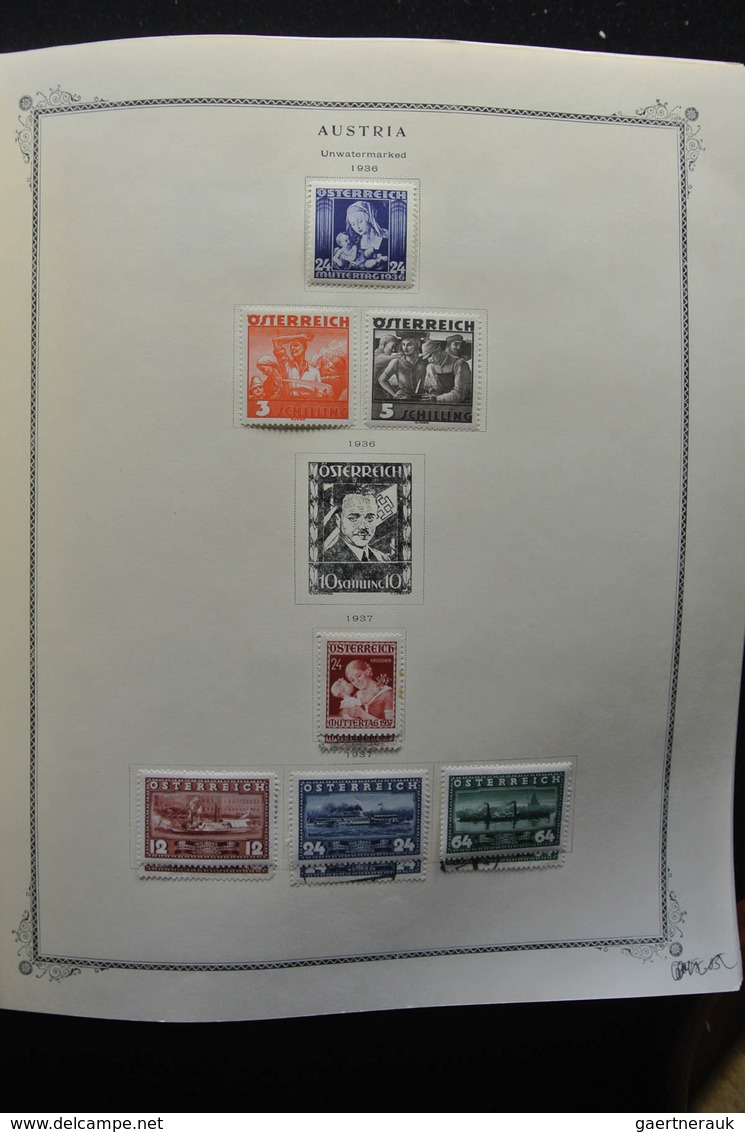 Österreich: 1850-2009: Almost complete, mostly mint hinged, partly double collection Austria 1850-20