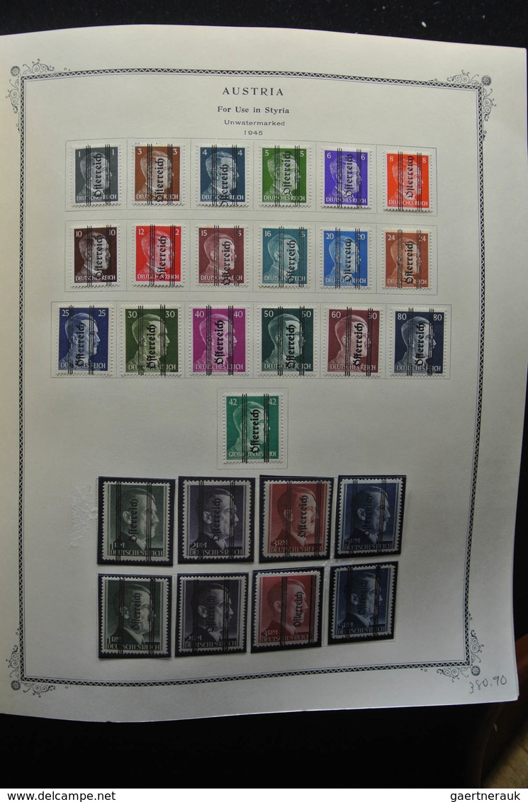 Österreich: 1850-2009: Almost complete, mostly mint hinged, partly double collection Austria 1850-20