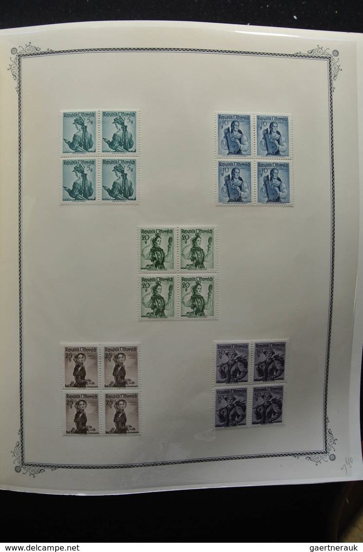 Österreich: 1850-2009: Almost complete, mostly mint hinged, partly double collection Austria 1850-20