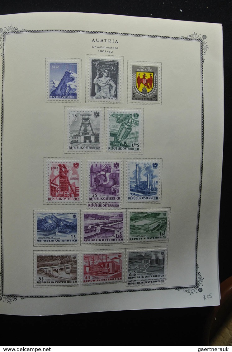 Österreich: 1850-2009: Almost complete, mostly mint hinged, partly double collection Austria 1850-20