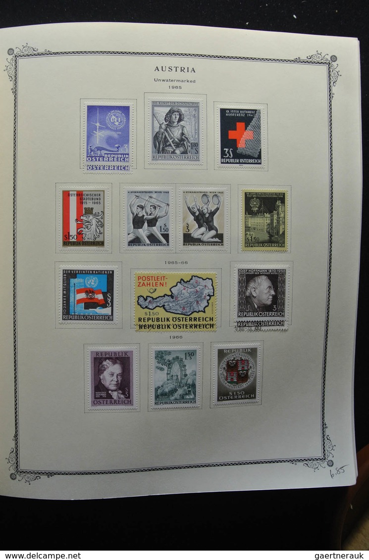 Österreich: 1850-2009: Almost complete, mostly mint hinged, partly double collection Austria 1850-20