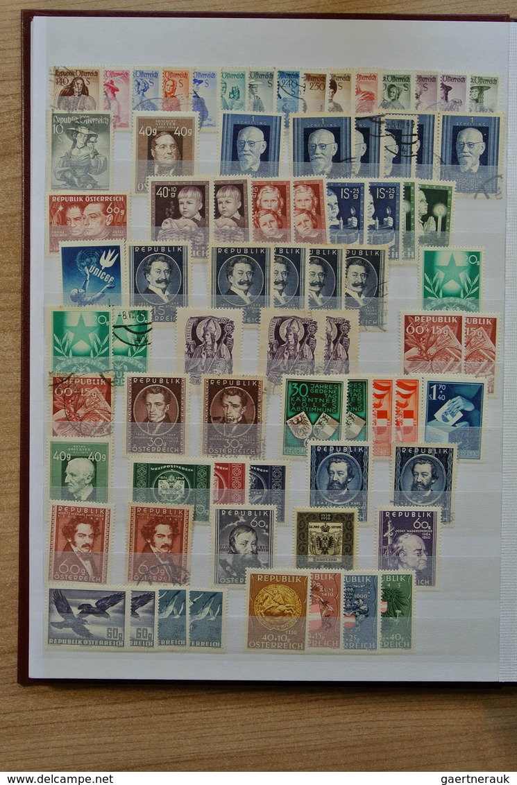 Österreich: 1860-1978. Nice collection/lot with duplication, most of the value is in the duplicated