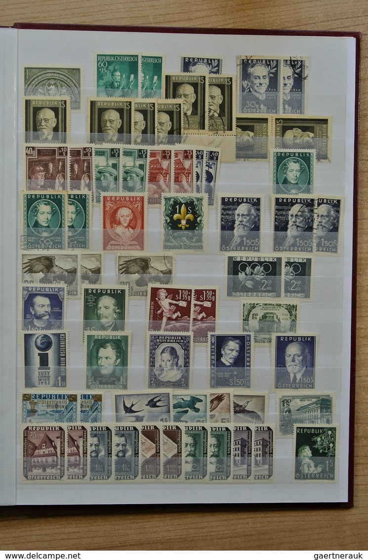 Österreich: 1860-1978. Nice collection/lot with duplication, most of the value is in the duplicated