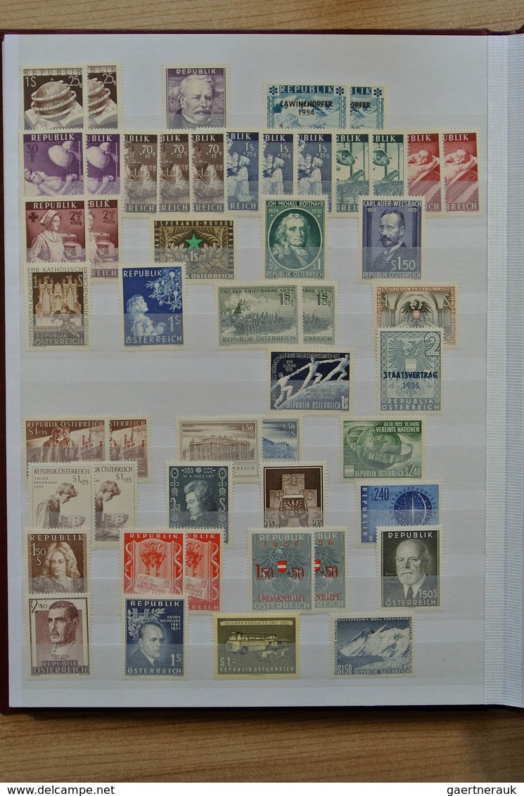 Österreich: 1860-1978. Nice collection/lot with duplication, most of the value is in the duplicated